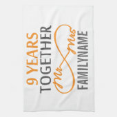 Aangepast Jubileum voor de heer en mevrouw 9de Theedoek (Verticaal)