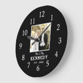 Aangepast Jubileum voor fotobruiloft zwart-wit Grote Klok (Hoek)