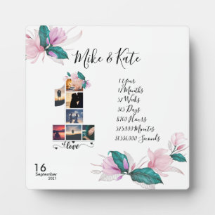 Aangepast Jubileum voor fotoCollage 1st voor vrien Fotoplaat