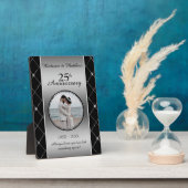 Aangepast Jubileum voor fotodiamanten Fotoplaat (Zijkant)