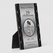 Aangepast Jubileum voor fotodiamanten Fotoplaat (Zijkant)