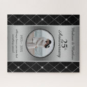 Aangepast Jubileum voor fotodiamanten Legpuzzel (Horizontaal)