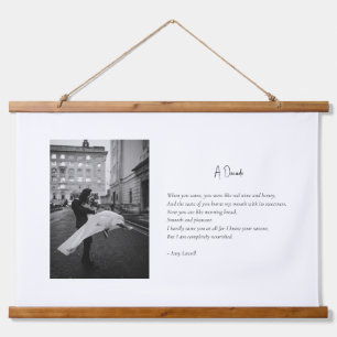 Aangepast Jubileum voor fotogedicht  Hangend Wandkleed