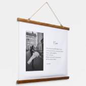 Aangepast Jubileum voor fotogedicht  Hangend Wandkleed (Gebogen)