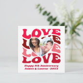 Aangepast Jubileum voor fotokoppeling Kaart (Staand voorkant)