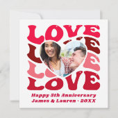 Aangepast Jubileum voor fotokoppeling Kaart (Voorkant)