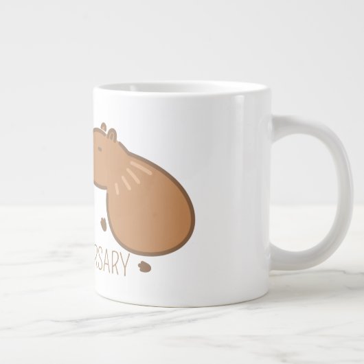 Aangepast Jubileum voor het zoenen van Capybara Co Grote Koffiekop (Rechts)