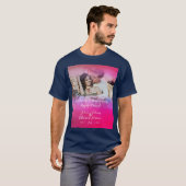 Aangepast Jubileum voor holografie overlay foto T-shirt (Voorkant volledig)