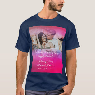 Aangepast Jubileum voor holografie overlay foto T-shirt