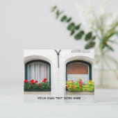 Aangepast Jubileum voor thuisgebruiker onroerend g Aankondigingskaart (Staand voorkant)