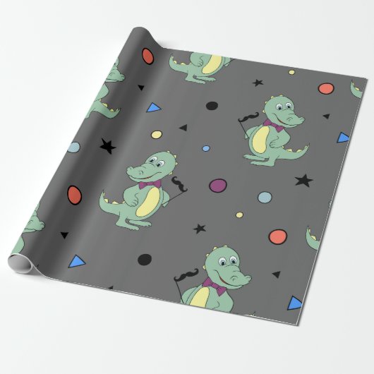 Aangepast Jungle Thema Verjaardag Cadeaupapier (Uitgerold)