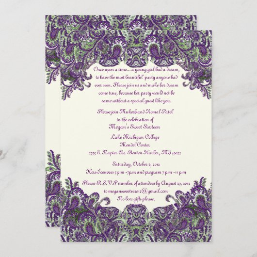 aangepast kaart (Voorkant / Achterkant)