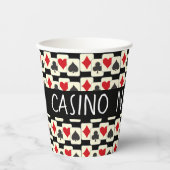 Aangepast kaart Suites Patroon Papieren Bekers (Voorkant)