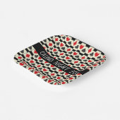 Aangepast kaart Suites Patroon Papieren Bordje (Gebogen)