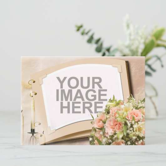 Aangepast kaartenkaartje RSVP Elegant Kaart (Staand voorkant)