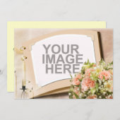 Aangepast kaartenkaartje RSVP Elegant Kaart (Voorkant / Achterkant)