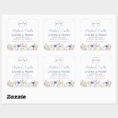 Aangepast kaartenlabel | Voeg je Logo toe Vierkante Sticker (Vel)