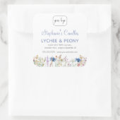 Aangepast kaartenlabel | Voeg je Logo toe Vierkante Sticker (Tas)