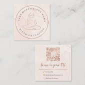 Aangepast kaartontwerp | Niet bewerkbare Zazzle-Sj Vierkante Visitekaartje (Voorkant / Achterkant)