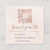 Aangepast kaartontwerp | Niet bewerkbare Zazzle-Sj Vierkante Visitekaartje (Achterkant)