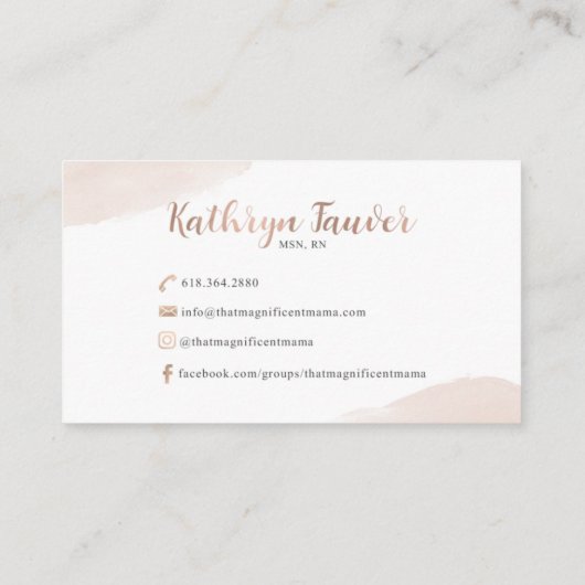 Aangepast kaartontwerp | Niet bewerkbare Zazzle-Sj Visitekaartje (Achterkant)