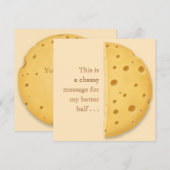Aangepast Kaasachtig Bericht Charmerend Romantisch Feestdagenkaart (Voorkant / Achterkant)