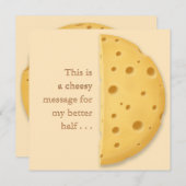 Aangepast Kaasbericht Charmant Romantisch Feestdagenkaart (Voorkant / Achterkant)
