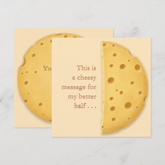 Aangepast Kaasbericht Charmerend Romantisch Feestdagenkaart (Voorkant / Achterkant)