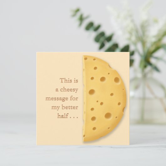 Aangepast Kaasbericht Charmerend Romantisch Feestdagenkaart (Staand voorkant)