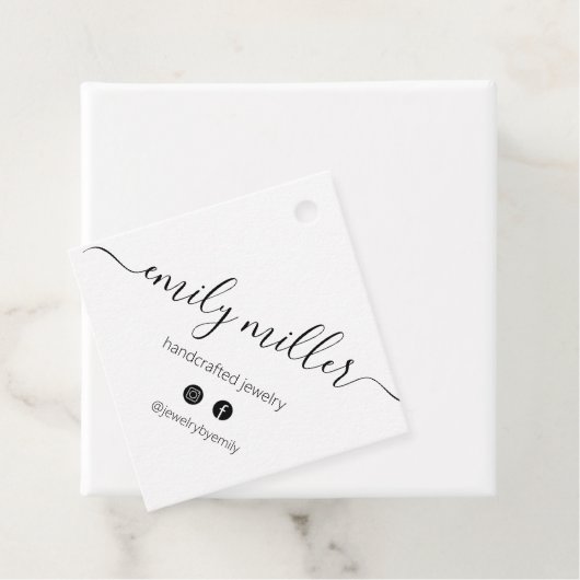 Aangepast kalligrafiescript hangt Label op (In situ)