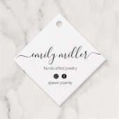 Aangepast kalligrafiescript hangt Label op (Voorkant)