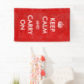 , aangepast kalm houden en  doorgaan spandoek (Insitu)