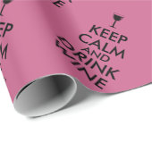 Aangepast kalm houden en Drinken Cadeaupapier (Rol Hoek)