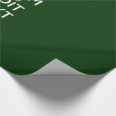 Aangepast kalm houden en groen Jouw tekst decor Cadeaupapier (Hoek)