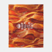 Aangepast kalm houden en je bacon fleece deken (Voorkant)