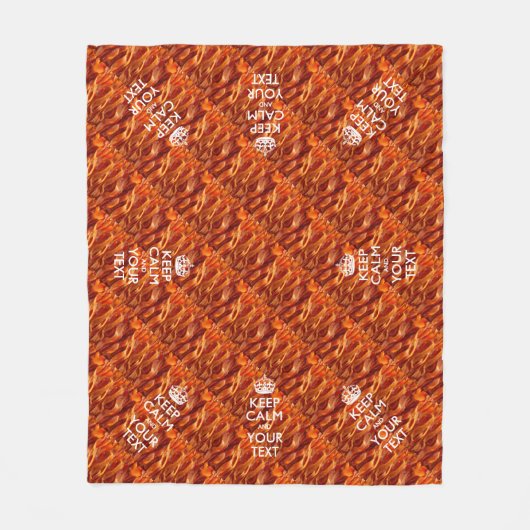 Aangepast kalm houden en je bacon fleece deken (Voorkant)