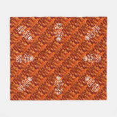 Aangepast kalm houden en je bacon fleece deken (Voorkant (Horizontaal))