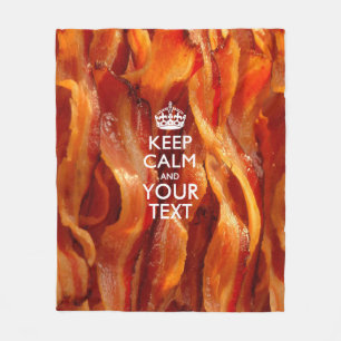 Aangepast kalm houden en je bacon fleece deken