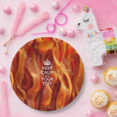 Aangepast kalm houden en je bacon papieren bordje (Feest)