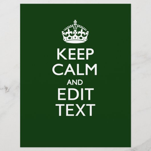 Aangepast kalm houden en Jouw tekst hebben op groe (Voorkant)