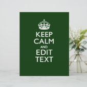 Aangepast kalm houden en Jouw tekst hebben op groe (Staand voorkant)