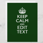 Aangepast kalm houden en Jouw tekst hebben op groe (Voorkant / Achterkant)