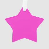 Aangepast kalm houden en roze Jouw tekst-decor Ornament (achterkant)