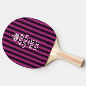 Aangepast kalm houden op Fuchsia Stripe Tafeltennisbatje (Zijkant)