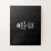 Aangepast kalm houden op Solid Black Decor Legpuzzel (Verticaal)