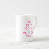 Aangepast kalm houden roze botchina speciale mok (Voorkant rechts)