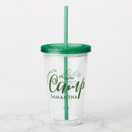 Aangepast Kamp Bachelorette Feest Moderne Landelij Acryl Drinkbeker