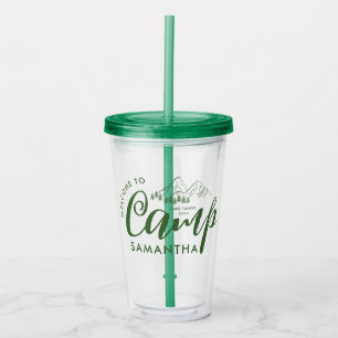 Aangepast Kamp Bachelorette Feest Moderne Landelij Acryl Drinkbeker