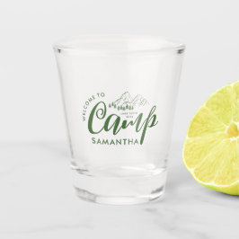 Aangepast Kamp Bachelorette Feest Moderne Landelij Shot Glas