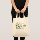 Aangepast Kamp Bachelorette Feestje Modern Rustiek Tote Bag (Voorkant (product))